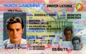North Carolina (NC) – Drivers License PSD Template Download 2022