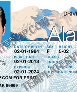 Alaska (AK) – Drivers License PSD Template Download