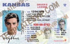 Kansas (KS) – Drivers License PSD Template Download