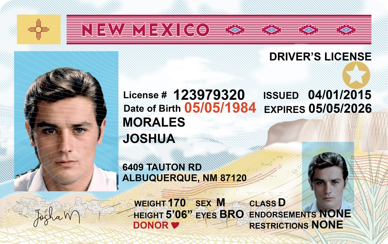 New Mexico (NM) – Drivers License PSD Template Download 2022 ...