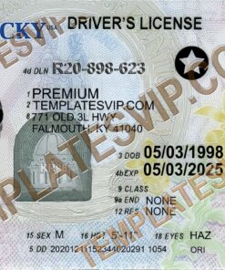 Kentucky (KY) – Drivers License PSD Template Download 2022
