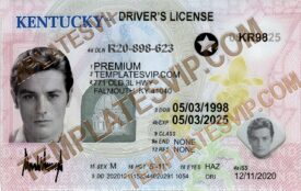 Kentucky (KY) – Drivers License PSD Template Download 2022