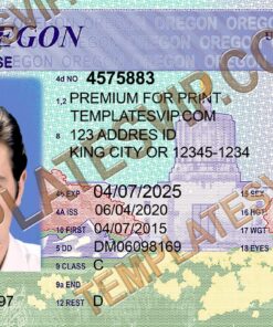 Oregon (OR) – Drivers License PSD Template Download 2022
