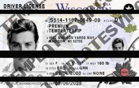 Wisconsin (WI) – Drivers License PSD Template Download 2023