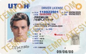 Utah (UT) – Drivers License PSD Template Download 2023 V2 UV Layer 2400dpi