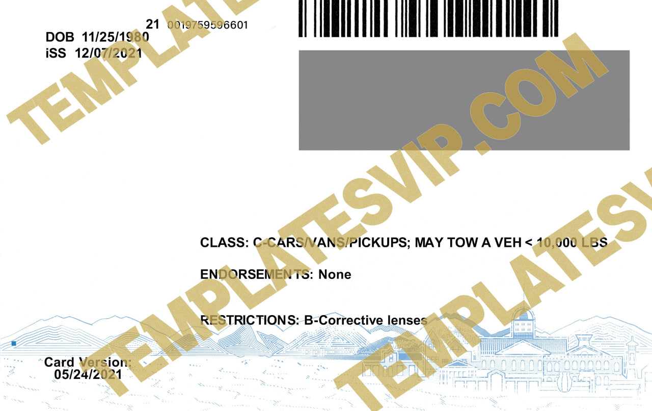 Nevada (NV) – Drivers License V2 PSD Template Download 2023 – Templates ...