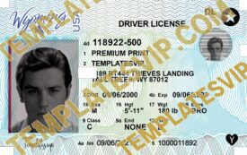 Wyoming (WY) – V2 Drivers License PSD Template  UV Download 2023 2400DPI