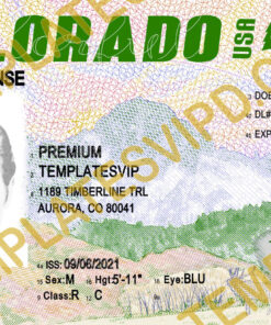 Colorado (CO) – Drivers License PSD Template Download 2023 V2 UV 2400dpi