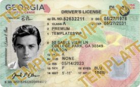 Georgia (GA) NEW- Drivers License PSD V2 Template Download 2022 2400D