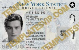 New York (NY) – Drivers License PSD Template Download 2023 V3  UV LAYER 2400DPI