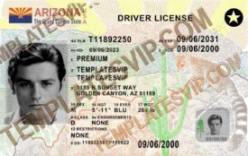 Arizona (AZ)  V3 – Drivers License PSD Template Download 2023 2400DPI