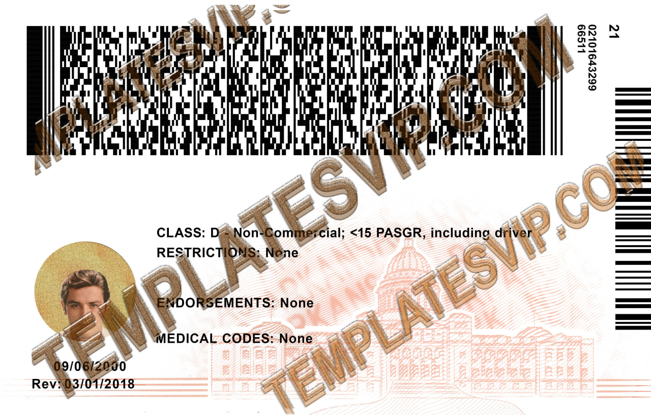 Arkansas (AR) – V2 Drivers License PSD Template Download 2022 UV Layer ...