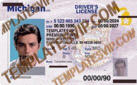 Michigan (MI) V2 Drivers License PSD Template Download 2024 Ovi UV 2400DPI