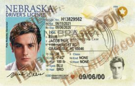 Nebraska (NE) – Drivers License PSD V2 Template Download 2023 2400 Dpi UV OVI LAYER