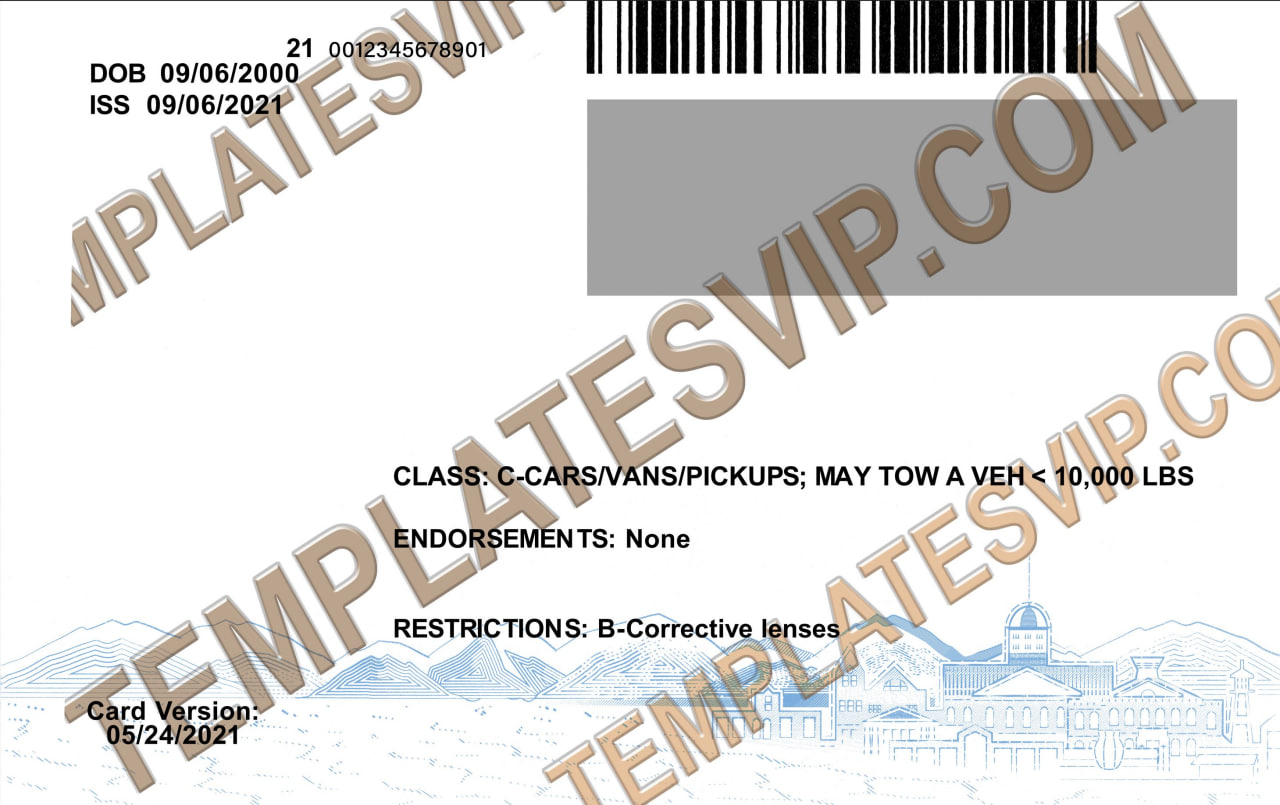 Nevada (NV) – Drivers License V3 PSD Template Download 2023 UV 2400Dpi ...