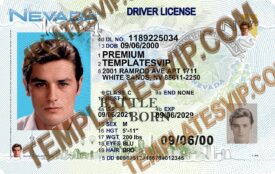 Nevada (NV) – Drivers License V3 PSD Template Download 2023 UV 2400Dpi