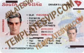 South Carolina (SC)  V2 – Drivers License PSD Template Download 2022 UV OVI Layer 2400DPI