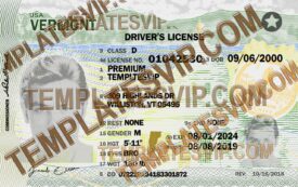 Vermont (VT) – Drivers License PSD Template Download 2023 V2 UV Layer 2400Dpi