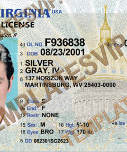 West Virginia (WV) – Drivers License V2 PSD Template Download 2023 240DPI