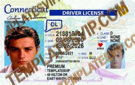 Connecticut (CT) – V2 Drivers License PSD Template Download 2022 OVI UV 2400DPI