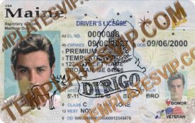 Maine (ME) – V2 Drivers License PSD Template Download 2022 UV Hologram 2400Dpi
