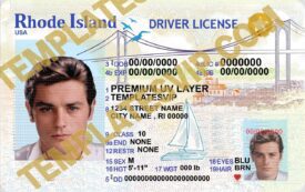Rhode Island RI V2 – Driver’s License PSD Template Download 2022 UV LAYER 2400DPI