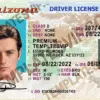 Arizona (AZ) – V2 Drivers License PSD Template Download 2022 UV Layer from