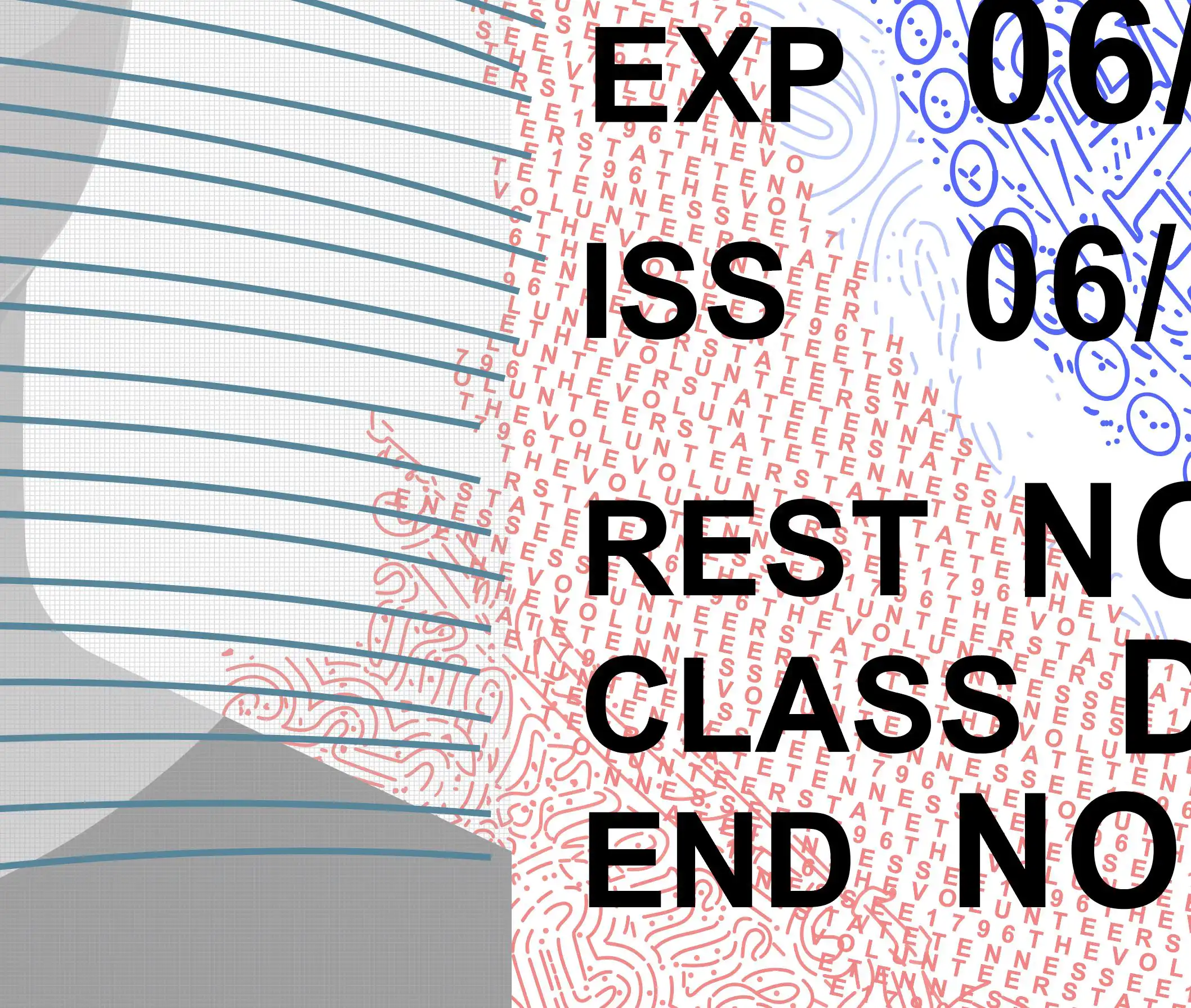 Tennessee (TN) V3 – Driver’s License IA Template Download 2024 UV Layer 3400dpi SS